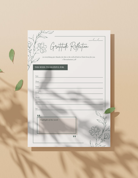 Gratitude Reflection