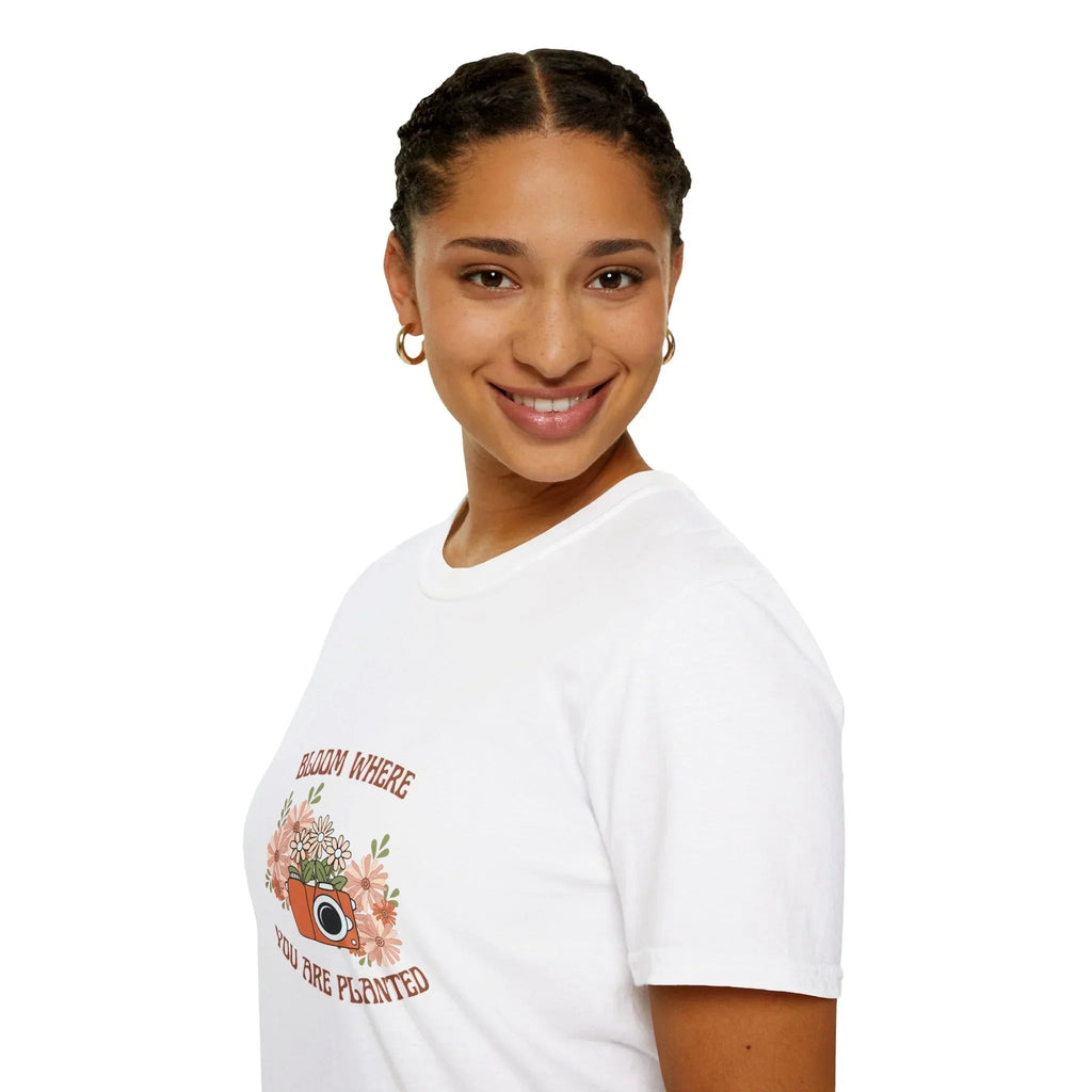 Bloom Where You Are Planted Unisex T-Shirt - RafaMind